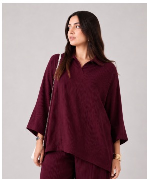 Deep Burgundy coord set